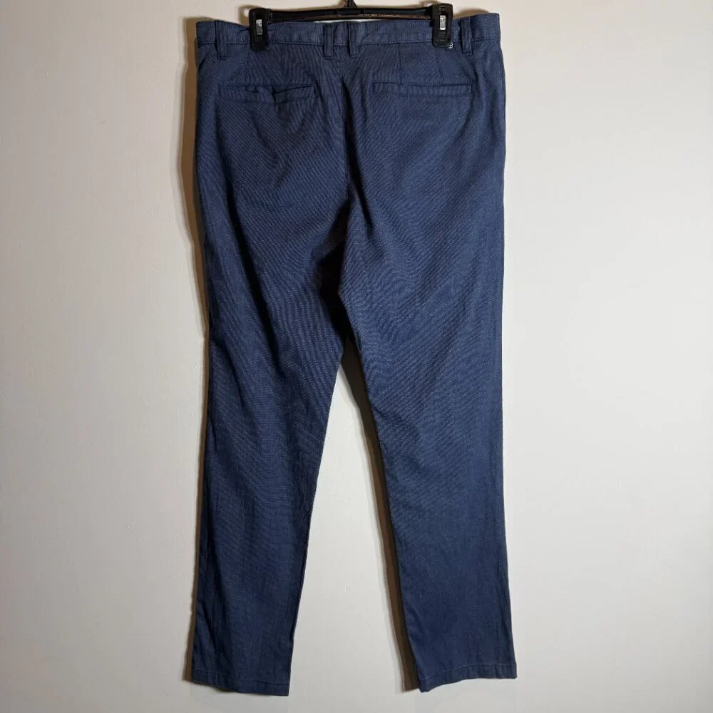 Ted Baker Chino Trouser Dress Pants Men's 34R Blue Preppy Minimalist Formal Work